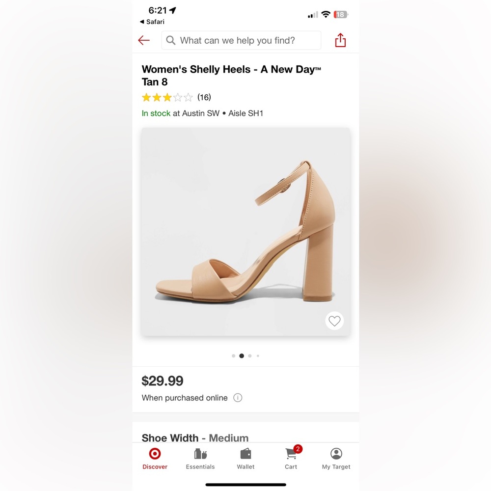 Tan High Heels size 9.5 for target worn once